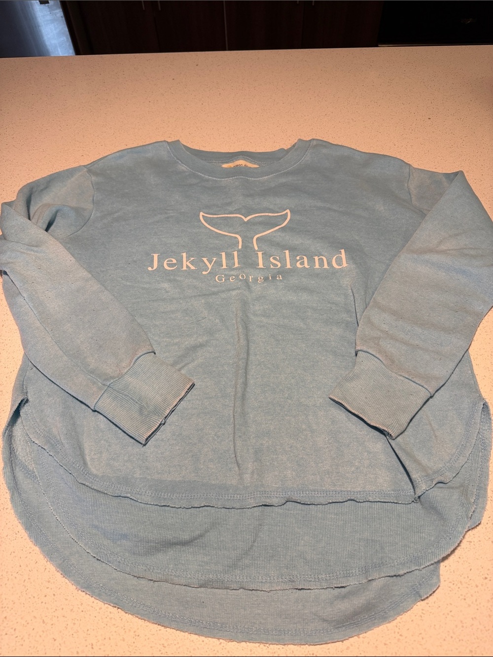 Ocean Drive Light Blue Pullover Sweatshirt